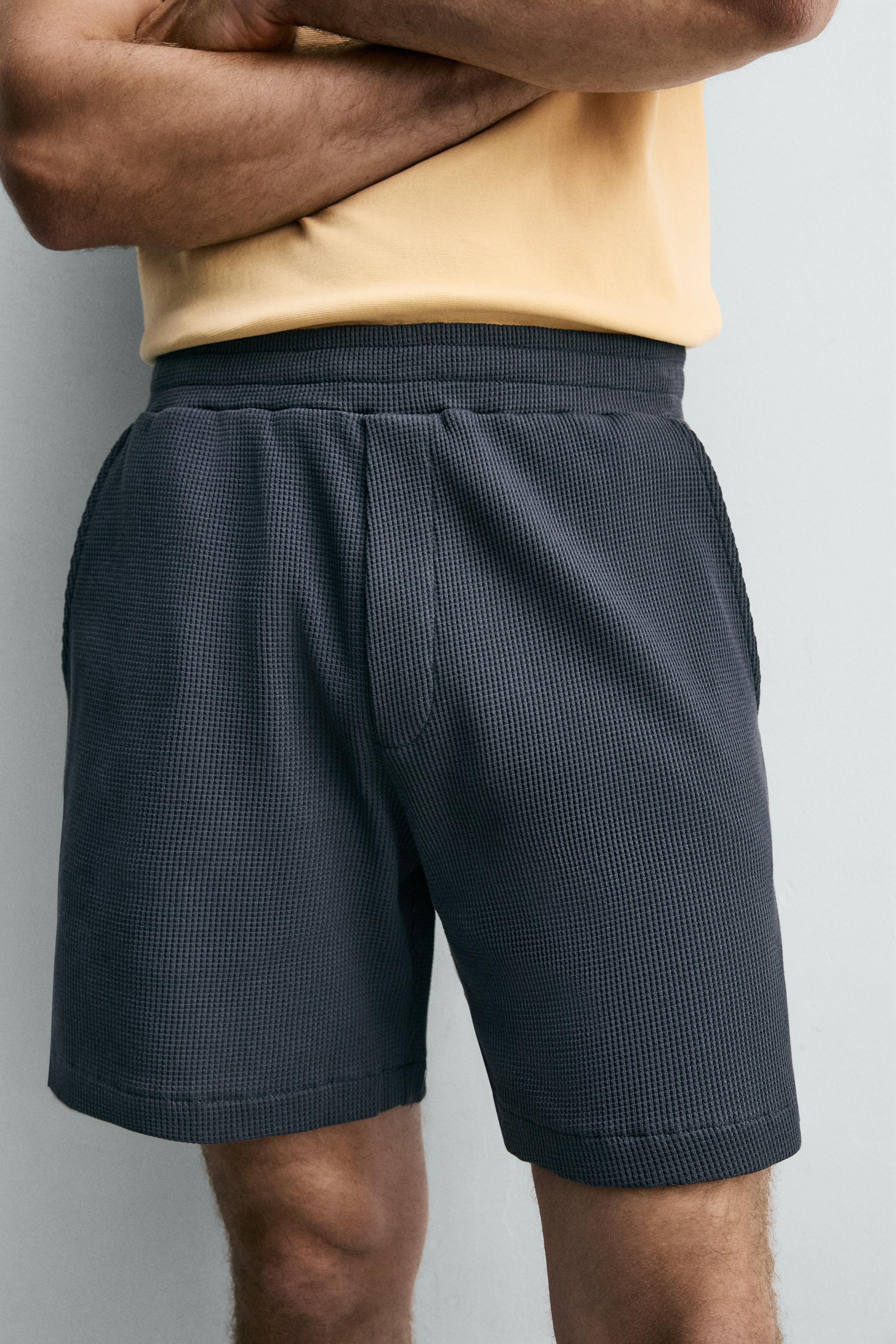 WAFFLE TEXTURE JOGGER SHORTS